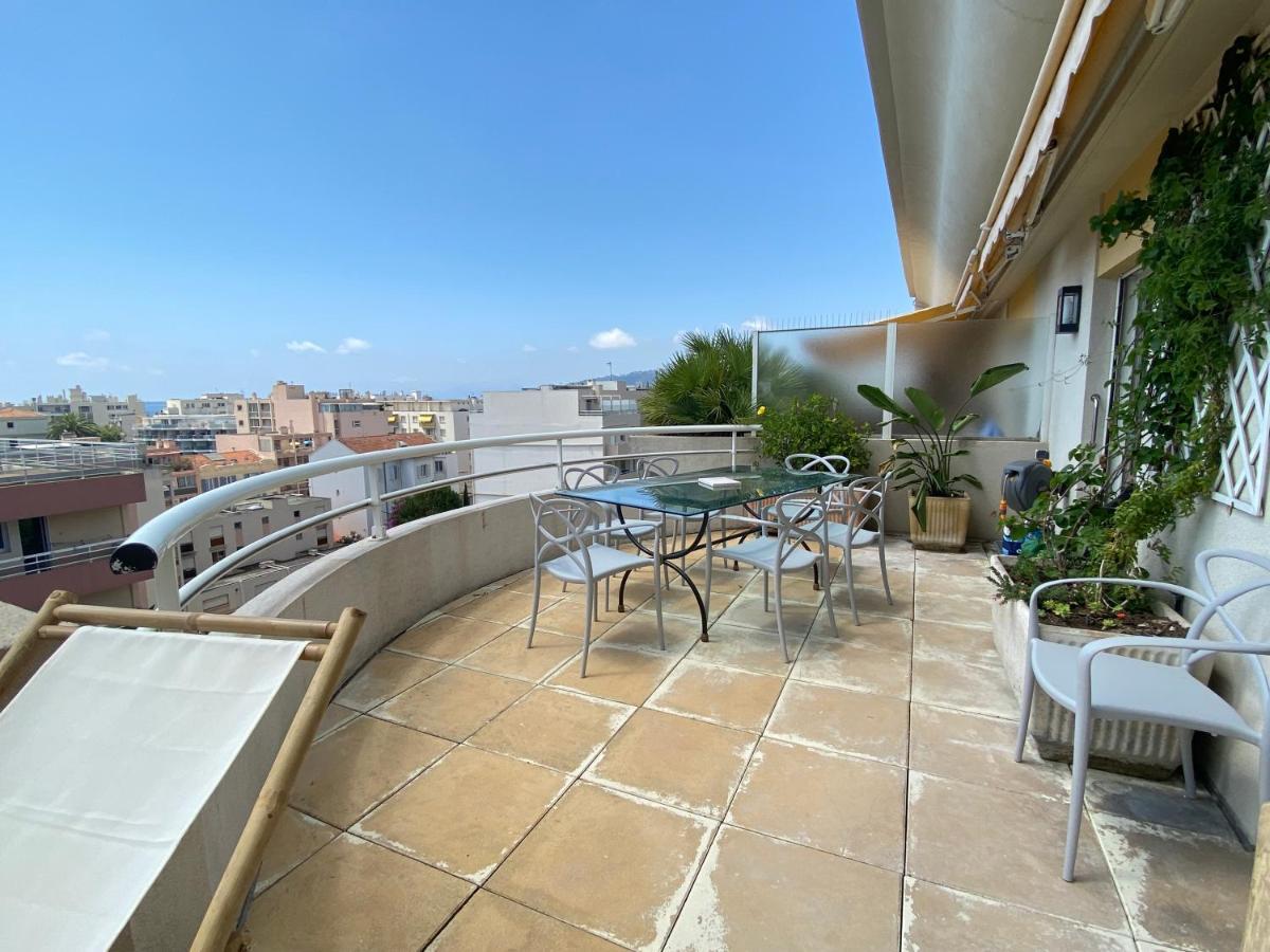 T3 Climatise Villa Juana Avec Parking Et Proche Plage Antibes Buitenkant foto